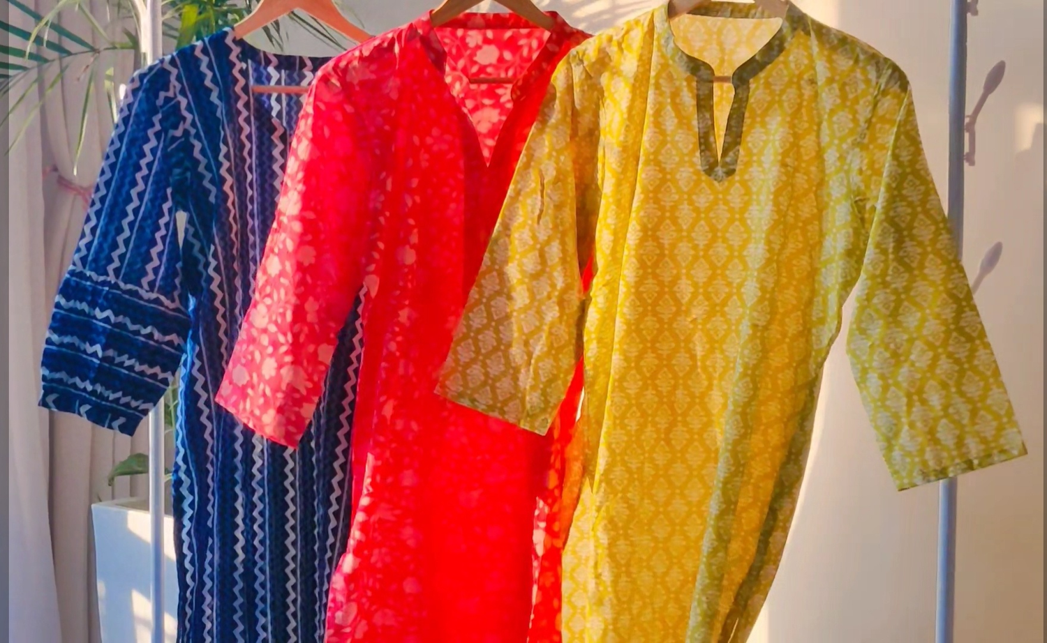 stitched kurta with chikankari palazzo and dupatta