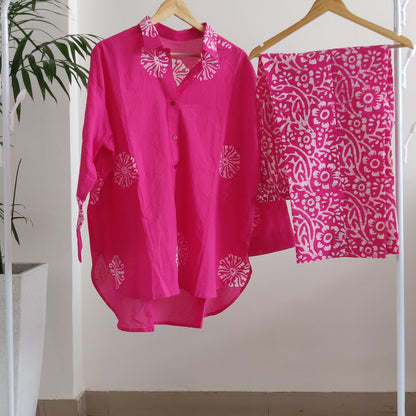 Barbie Pink Jaipuri Co-Ord Set